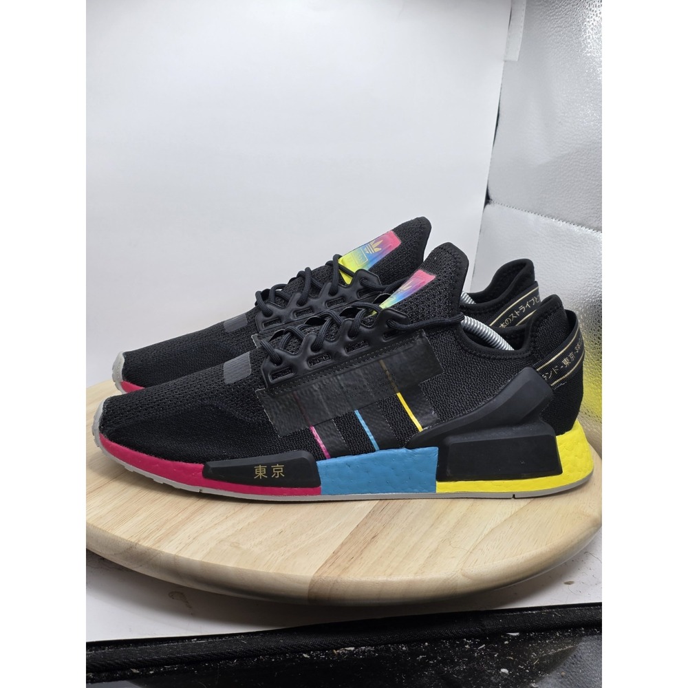 Mens Size 12 - Adidas Nmd R1 V2 "Tokyo Nights" Edition Running Shoes Gold Tips
